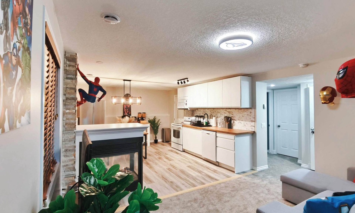 Grande Prairie House | Avengers North House | 2BR 5 Guests King Bed