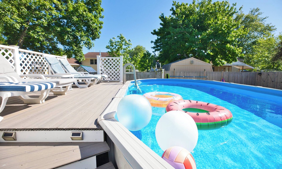 Lower Township House | Cape May 4 Bed Pool Oasis,Dog Friendly, Sleeps 10, Outdoor shower + Firepit + EV