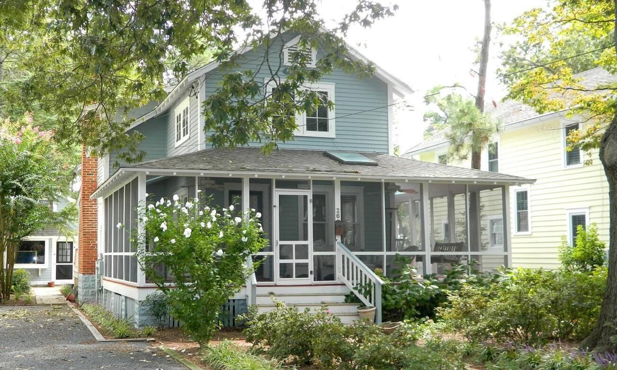 The Pines Cottage | Charming Rehoboth Beach Cottage with Wraparound Porch, Grill, & Separate Cottage