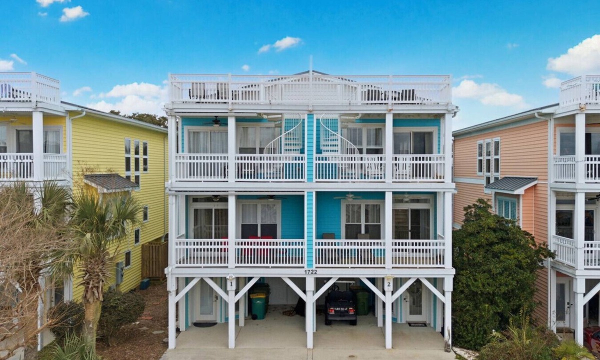 Carolina Beach Villa | Coastal Sky House at Kure Beach | 4BR/4BA Coastal Retreat
