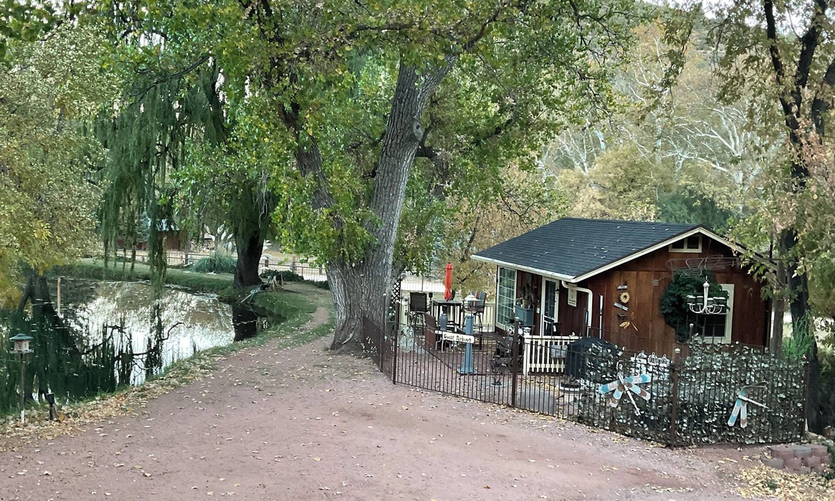 Payson Cottage | Enchanting property with unique cottage on large private pond.