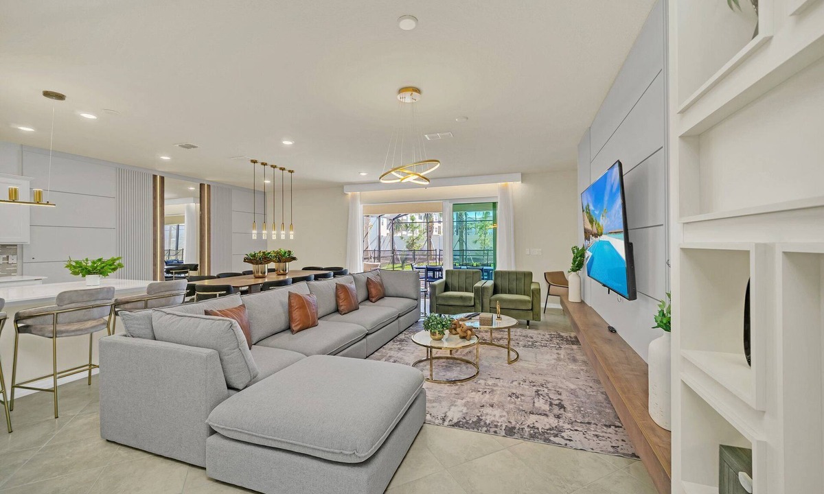 Florida Central Atlantic Coast Villa | EV 16271 - 10 Bed 8 Bath Villa with Screened-In Pool with Spillover Spa, Games