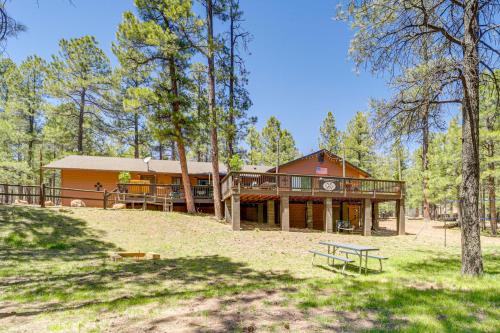 Happy Jack House | Fire Pit + Trail Access: Spacious Happy Jack Cabin