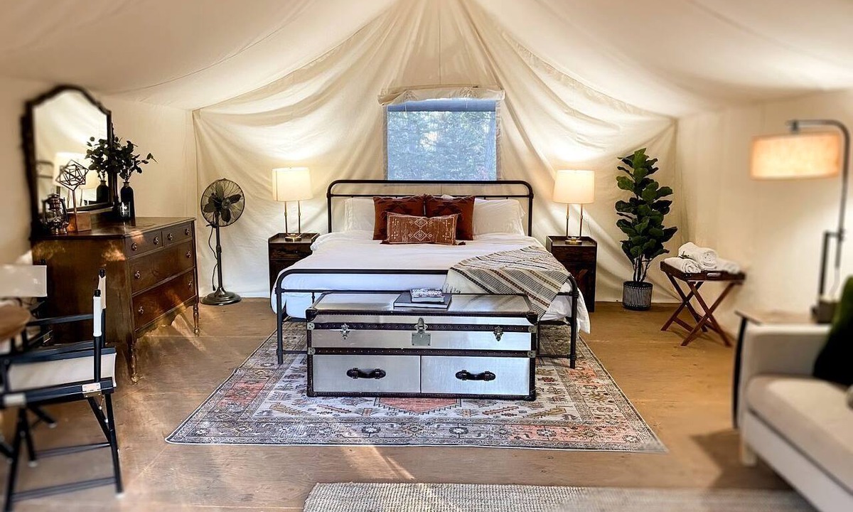 Priddis RV Rental | Fully-Equipped, Luxury, Bragg Creek Bell Tent in Alberta, Canada
