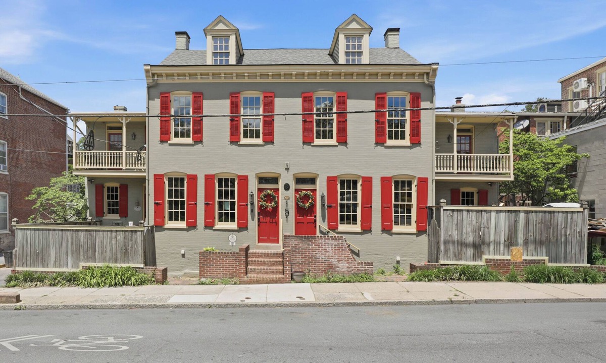 Lancaster House | Historic 8-Bedroom Retreat with Hot Tub for Large Groups!