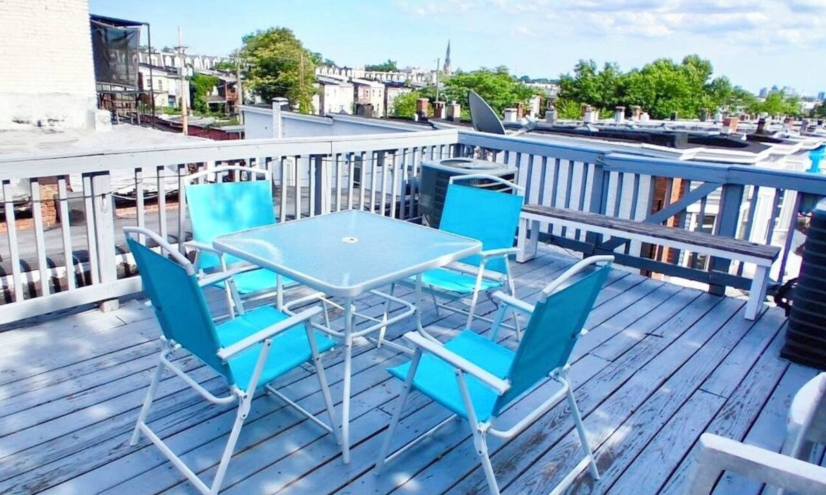 Old Goucher Apartment | Historic Charm W/Modern Patio Escape