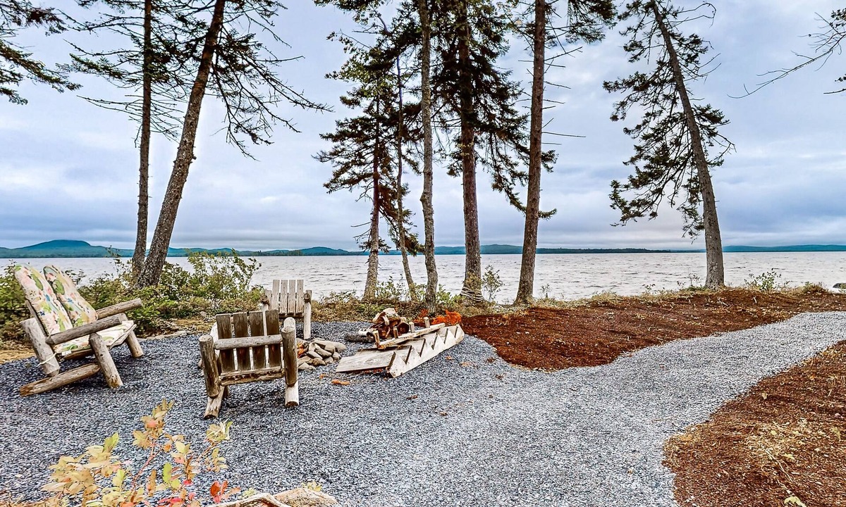 Northeast Somerset House | Lakefront, dog-friendly home with firepit & Moosehead/Mt. Kineo views