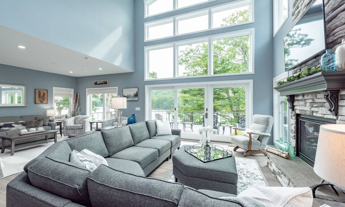 McHenry House | Lakefront Luxury w/Fireplace, Dock & Hot Tub