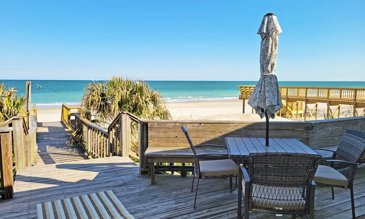 Litchfield by the Sea House | Oceanfront Beach House, Dog Friendly, Ocean View Sunroom, Sun Deck, Boardwalk