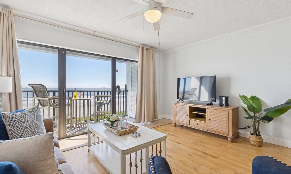 Avon By The Sea Condo | Penthouse next to the Pier. Direct ocean view. Heated pool and BBQ grills! 🌞🌴