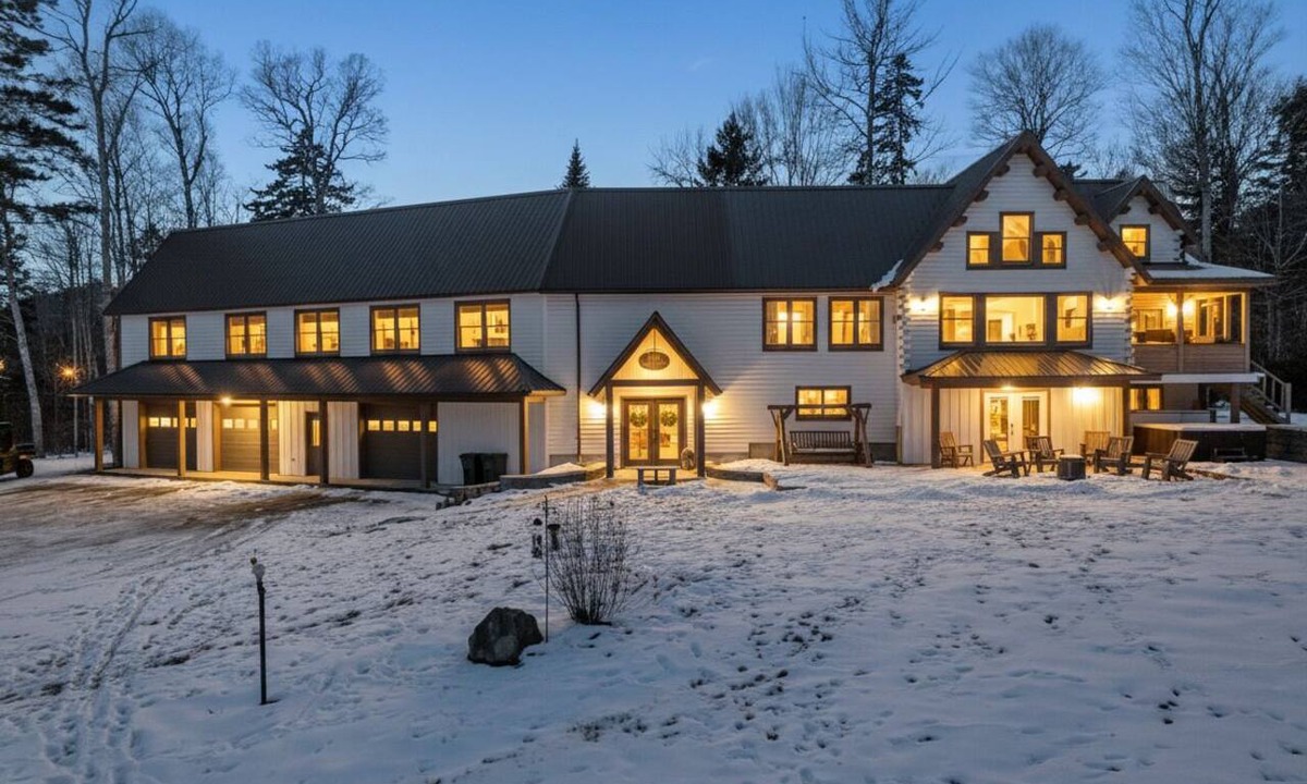 Island Falls House | Pleasant View Luxury Off-Grid Estate with Hot Tub, Gym & Direct ATV Access