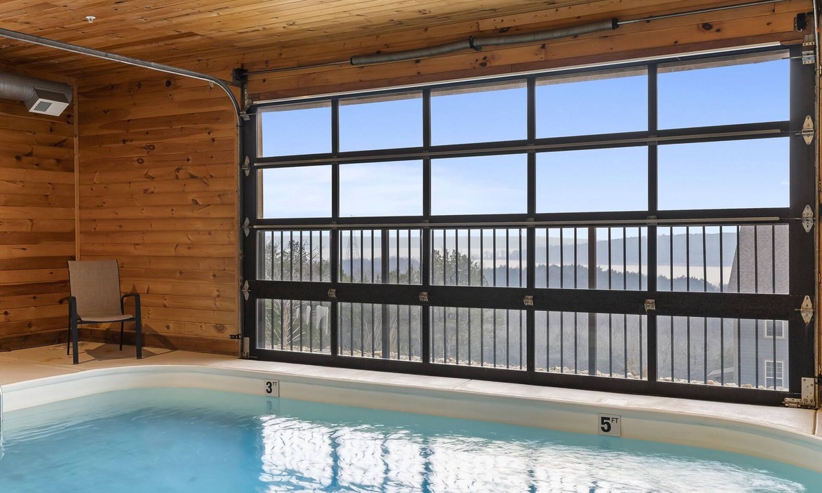 Table Rock House | Private Indoor Pool & Hot Tub Retreat with Games, Free Daily Tickets, Expansive Deck & Amazing Views