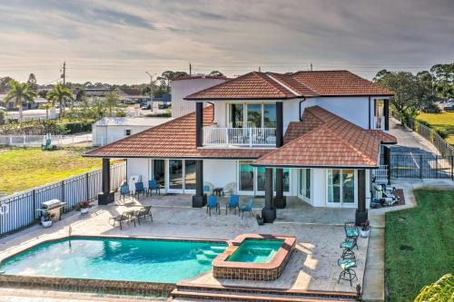 Indian River Residence House | Riverfront Titusville Home w/Pool + Pickleball!
