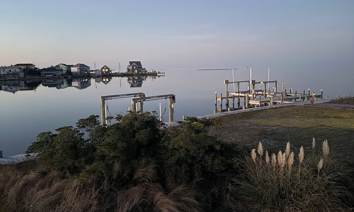 Hatteras Cottage | Sunset House: Prime Sound front location with boat dock. Amazing sunsets!