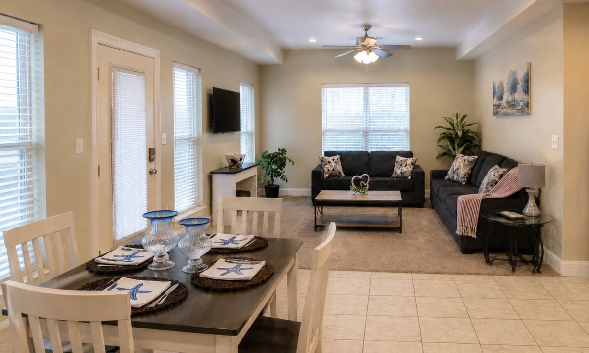 Kreole Apartment | Work Hard, Rest Easy · 3BR 2BA · W/D · Gulf Coast
