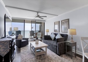 Oceanfront penthouse with private beach access. Two bedroom oceanfront condo.