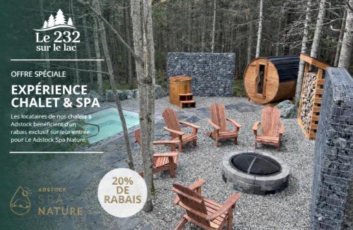 Adstock Ski Chalet | 232 on the Lake, Spa, Ski, Golf, Snowmobile