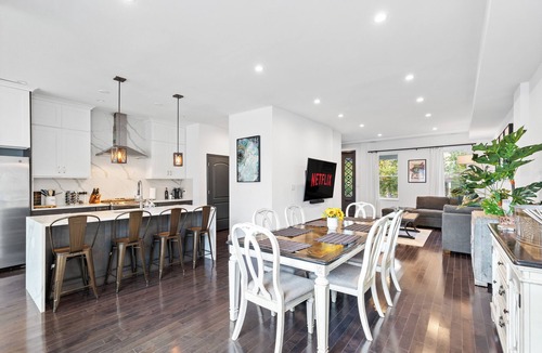 Columbia Heights House | 6-Bedroom DC Brownstone - 2 Car Garage, Dual Kitchens & Multiple Living Areas