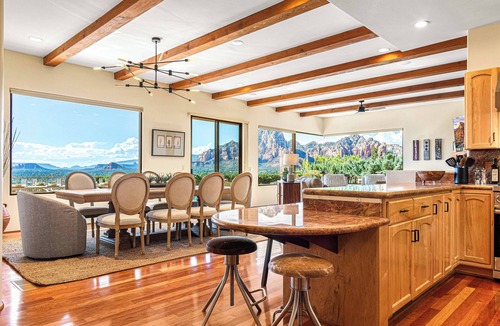 West Sedona House | 8-Bedroom Luxury with 75' Lap Pool, Hot Tub & Breathtaking Views