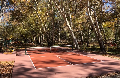 West Sedona House | A river runs through. Private Estate on OAK CREEK! Pickleball Court in backyard!