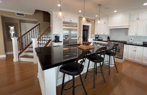 Pirates Beach West House | Amazing views of the gulf from the decks. Welcoming open floor plan.