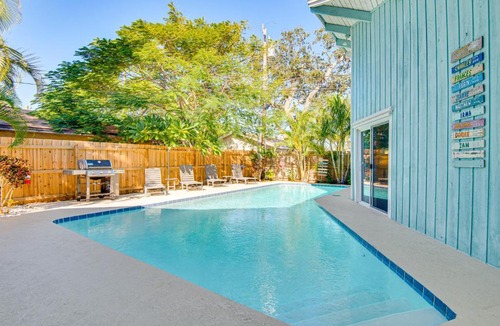 Port Canaveral House | Cape Canaveral Cottage w/Pool - Walk to Beach!