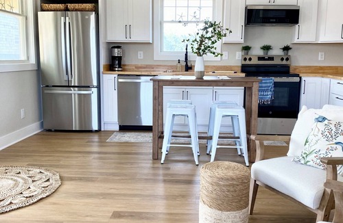 Avon Cottage | Charming 2-bedroom, NEW custom home, linens provided, walk to the beach!