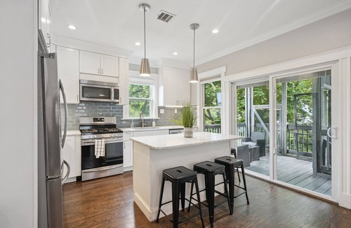 Dorchester House | Contemporary Boston Duplex | Near the T