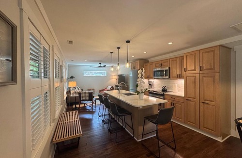 The Pines Cottage | Cozy Pines Cottage: 2BR, 1.5BA, Porch & Deck - Walk/Bike to Beach & Town!