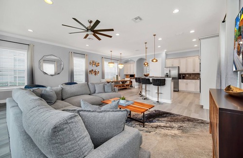 Reunion Villa | Designed for Vacation | 5BR Cozy Home w/Private Pool, Theater, Arcade, and Themed Rooms Near Disney