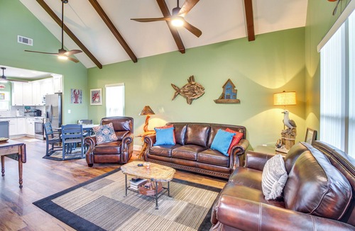 Midway House | Dock & Fire Pit: Waterfront Midway Retreat!