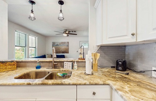 Riverside Heights House | Dog friendly bungalow with a fenced yard deck washer dryer and AC