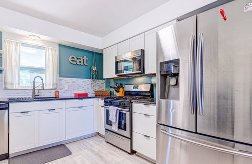 Rockledge House | Dog-friendly home with a pool, AC, grill, firepit, large yard & W/D