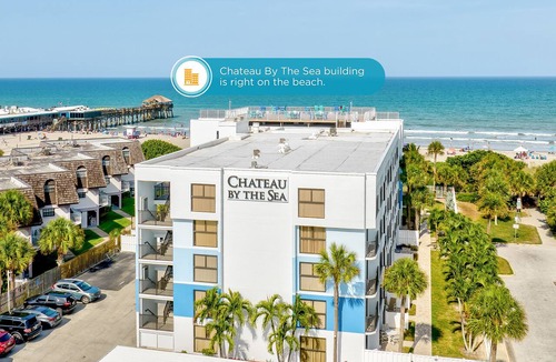 Avon By The Sea Condo | Family Friendly Beachfront Retreat Next to Cocoa Beach Pier with Heated Pool