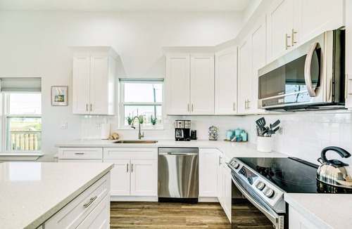 Indian Beach House | Home near the beach with large deck, gas grill, patio, outdoor shower & W/D