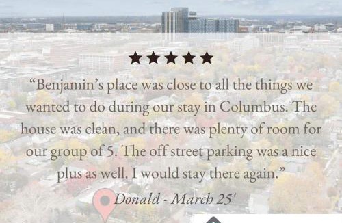 Downtown Columbus House | Housepitality - Harrison Mansion - Great Location