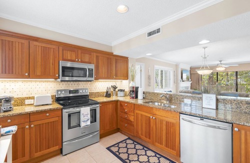 Arcadian Shores Villa | Kingston Resort: Ground floor, 7 min walk to beach, two decks