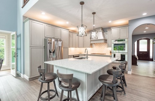 McHenry House | Lakefront Luxury w/Fireplace, Dock & Hot Tub