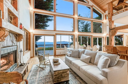 Alki House | Lovely, open home with water views, scenic deck, & 2 fireplaces - near Seattle