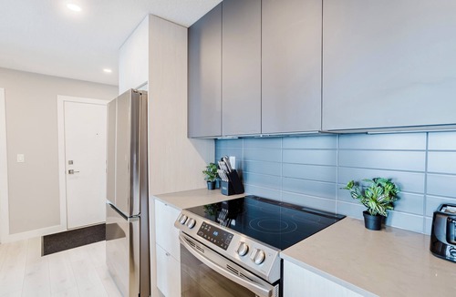 North Central Edmonton Apartment | Lux Getaway Dt, King Bed, Near River Valley