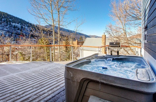 Downtown Park City House | Luxe house with mountain-view deck & hot tub access - steps to Main Street