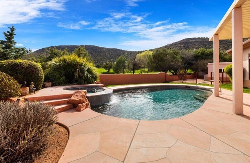 Oak Creek Villa | Luxurious Sedona Sanctuary with Pool and Spa 3 Master Bedrooms and Office Space