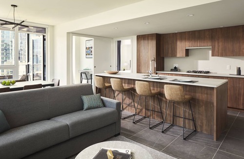Belltown Hotel | Luxury 2-BR Suite in South Lake Union: Pools, Gym, Kitchen, & Balcony