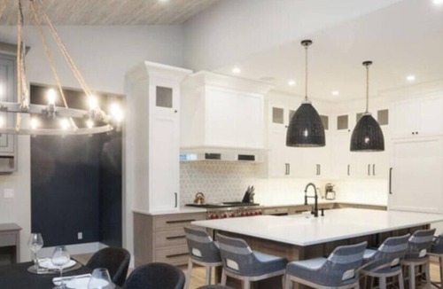 Grand Beach House | Luxury Home w/Heated Pool + Spa, Walk to Beach, Golf Cart Included