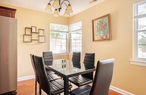 Durham House | Modern 4-bedroom house, TV in bedroom,big fence yard, Pet stay free,Lighted yard