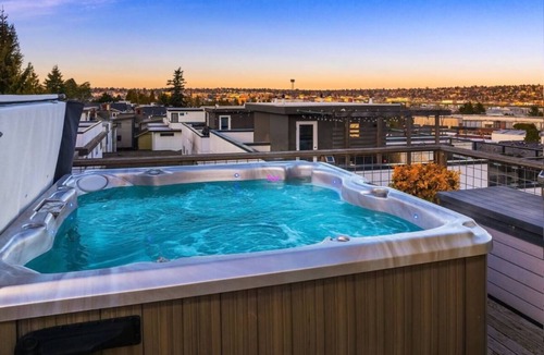 Magnolia House | Modern House In Magnolia, Hot Tub, Rooftop Patio!