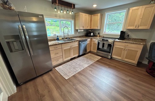 Houghton House | Newly remodeled cozy 3BR/1BA home on a hill, minutes from town.