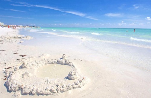 Siesta Key Apartment | Oceanview Penthouse, in VIllage, 30-steps to Best Beach, Tiki-Bar, Free Bikes and Paddle-boards!