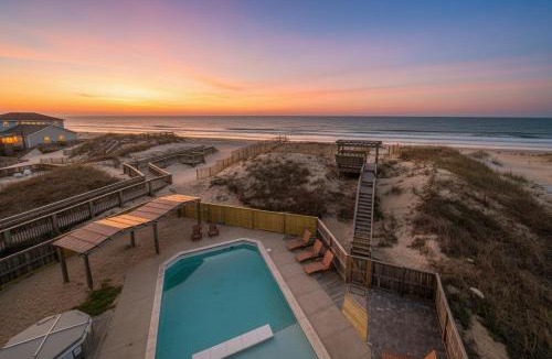 South Nags Head House | Outside-In - S Nags Head MP 18.5, Luxury Oceanfront, Elevator, Pool, Cabana, Home Theatre, Pets OK