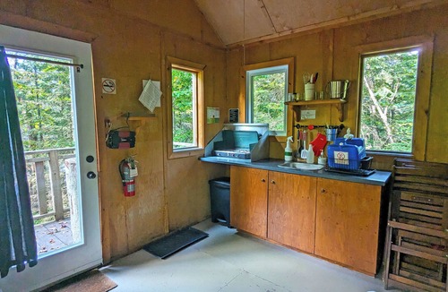 Saint-Faustin-Lac-Carre House | Perched treehouse with a tree growing through the deck | Lodging #08